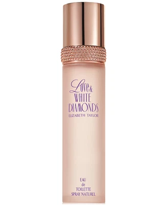 LOVE & WHITE DIAMONDS by ELIZABETH TAYLOR EDT Perfume Spray 1oz ~  NEXT DAY SHIP - Image 1 of 4