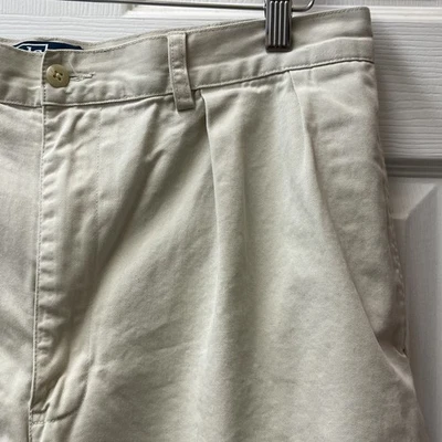 Pantalones Cortos Plisados Vintage Polo Ralph Lauren Para Hombre Talla 36 Tyler Chino Caqui Foto 1 de 4