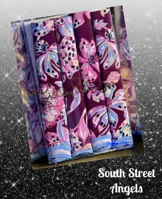 LILLY PULITZER AMARENA ВИШНЕВЫЙ ТРОПИЧЕСКИЙ С ТВИСТ ТКАНИ САЛФЕТКИ КОМПЛЕКТ ~ - Изображение 1 из 4