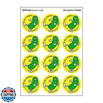 TREND Dill-ightful/Dill Pickle Scent Scratch 'n Sniff Retro Stinky Stickers by TREN