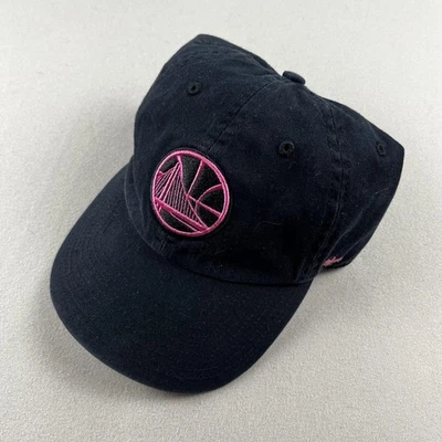 Golden State Warriors Hat Cap Strapback Womens Black Pink '47 NBA Basketball GSW - Image 1 of 4