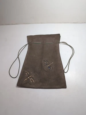 Bolso BOLSA MEDICINA VINTAGE de cuero suave ¡Excelente estado! Con motivo de libélula  Foto 1 de 4