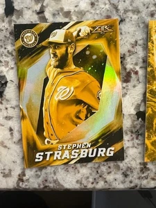 2017 TOPPS FIRE GOLD MINTED INSERT CARD NATIONALS STEPHEN STRABURG #93 - Picture 1 of 1