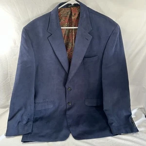 Abrigo deportivo de gamuza azul para hombre Lauren Ralph Lauren talla 44L - Imagen 1 de 12