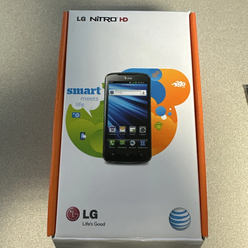 LG Nitro HD P930 AT&T Negro 0418-04M.  Nuevo Foto 1 de 4