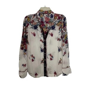 Camisa con botones Anthropologie Floreat Sweet Dreams para mujer XS floral usada en excelente estado - Imagen 1 de 8