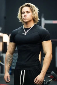 Youngla Supervillain Compression Shirt Mens XL 475 Athletic Gym Moisture Wicking - Picture 1 of 11
