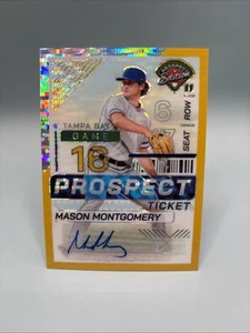 2024 Panini Prospect Edition - Mason Montgomery #29 Gold Ice Holo /10 (RC) - Picture 1 of 3