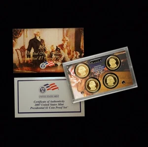 2007 S Presidential Proof Set ~ Washington ~ Adams ~ Jefferson ~ Madison - Picture 1 of 6