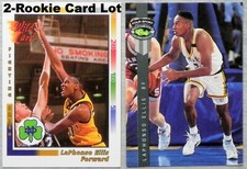 LaPhonso Ellis 2-Rookie Card Lot (G) 1992 Wild Card & Clasic Four Sport _ Lot G