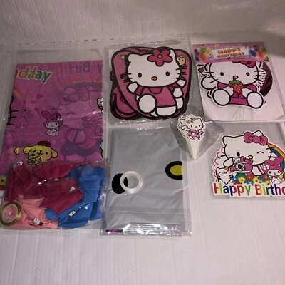 Hello Kitty Birthday Supplies Decorations Girls Party Sanrio - Image 1 of 4
