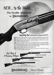 1955 Browning Automatic 5 Double Auto & Superposed Shotgun Original Print Ad - Picture 1 of 1