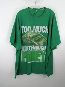 TOO MUCH AIN'T OUGH MONEY Pullover Camiseta Hombre 3XL Verde Take That - Imagen 1 de 9