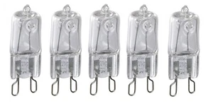 5 bombillas halógenas G9 bombillas de filamento blanco cálido 25w - Imagen 1 de 3