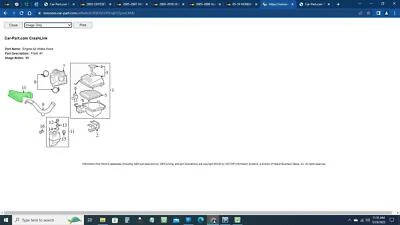 Manguera de admisión de aire del motor Toyota Avalon #10 06 17752AD010 Foto 1 de 2