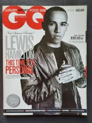 2008 UK GQ Lewis Hamilton Jamie Dornan Rosie Huntington-Whiteley Naomi Campbell - Image 1 of 4