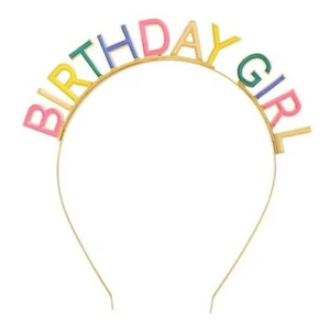 Happy Birthday Crown Rainbow Birthday Girl Headband Birthday Headpiece - Picture 1 of 8