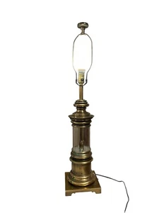 STIFFEL Brass-Glass Table Lamp - Picture 1 of 5