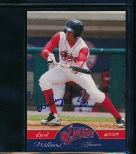2013 Lowell Spinners Grandstand #28 Mario Alcantara signed autograph tough swsw6