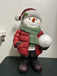 24 Inch (63.5cm) Indoor / Outdoor Snowman Greeter with Snowball - Picture 1 of 9