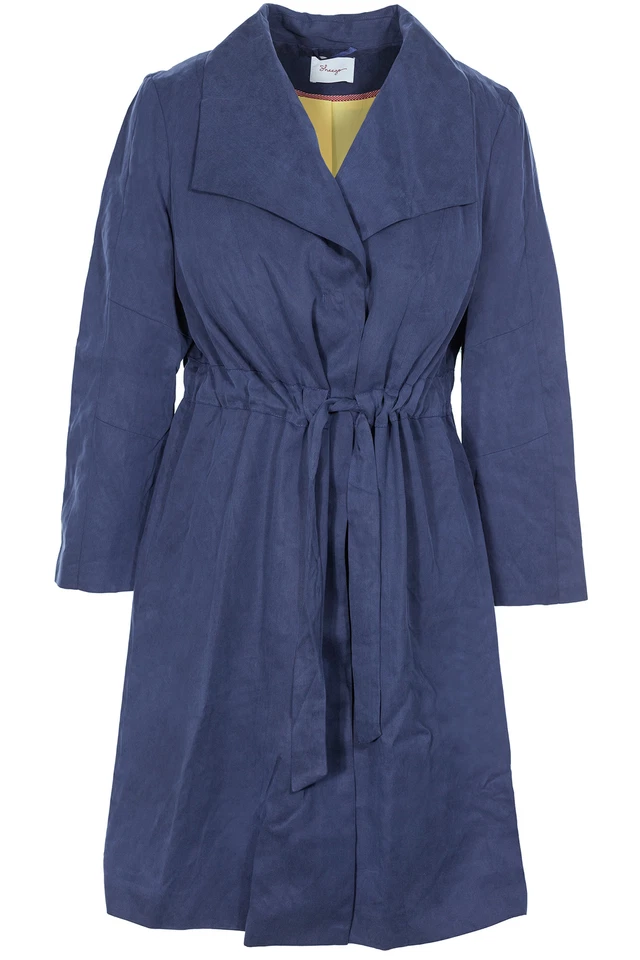 sheego Kurzmantel Mantel Gehrock Blazer Jacke Damen Größe Blau 46 48 50 52 54 - Bild 1 von 1