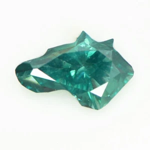 Diamante con forma de cabeza de caballo elegante azul certificado VS2 natural mejorado 0,95 quilates - Imagen 1 de 10