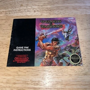 Vintage Wizards & Warriors Authentic Original 1987 NES Nintendo Manual Only - Picture 1 of 5