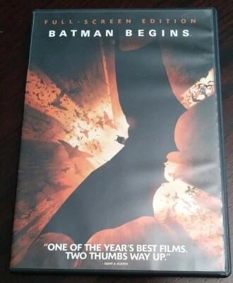 Batman Begins (DVD, 2005, Full Frame) Used Fast Shipping Super Hero Movie Film Foto 1 de 4