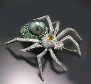 Günter Krauss Edelstein Brillante Broche 11,34 Ct 950 Pt 84 Gramos LP 41.850 € - Imagen 1 de 6