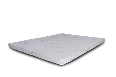 3" Talalay Latex Mattress Topper! USA Made! Pick size and Firmness! Bamboo Cover - Image 1 of 2