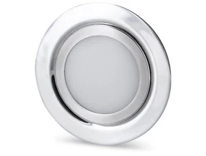 LED Möbel Einbaustrahler IP44 12V eisen-gebürstet 350lm Schalterdose 60mm - Bild 1 von 5