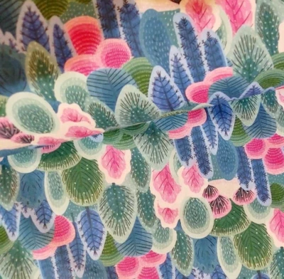 Bunter Baumwollstoff Patchworkstoff 50 cm Herbstwald Bäume Wald Meterware Stoff - Bild 1 von 4