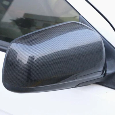 For Mitsubishi Lancer 2008-2014 Carbon Black Door Rearview Mirror Cover Trim - image 1 of 4