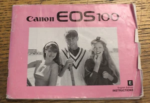 Folleto manual de instrucciones original CANON EOS 100 SLR para cámara - Imagen 1 de 1