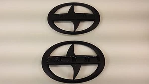 Scion Black Matt Emblem Badge Sticker decal xA xB front(120 mm) & rear(120 mm) - Picture 1 of 1