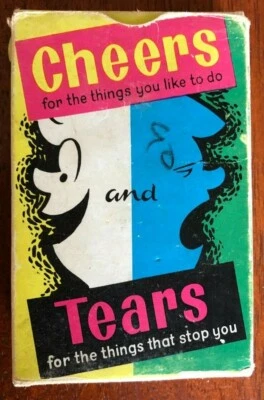VINTAGE WADDINGTONS CHEERS & TEARS PLAYING CARDS GAME 1963 - Image 1 of 3