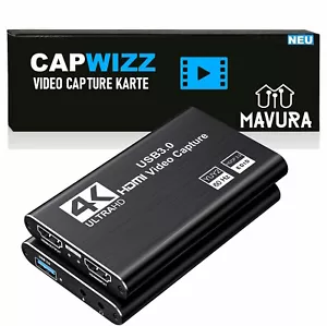 CAPWIZZ Video Capture System USB Gameplay-Aufnahmegerät 4k HDMI - Afbeelding 1 van 5