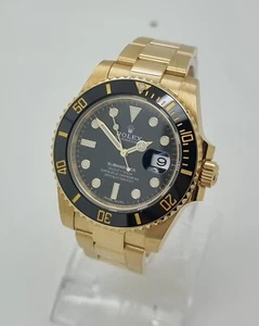 Rolex 116618LN Submariner 18K Yellow Gold Black Dial 116618 LN N&Ps 2018 - Picture 1 of 7