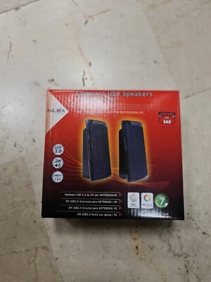Casse AUDIO Speaker per PC 2.0 COMPUTER USB NOTEBOOK ALTOPARLANTI STEREO Nilox - Immagine 1 di 4
