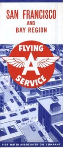 Mappa stradale associata all'acqua di marea 1955: San Francisco e regione della baia NOS - Foto 1 di 1