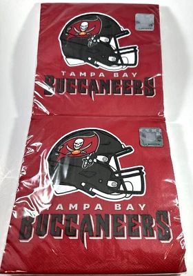 Servilletas de fiesta deportivas de fútbol profesional Tampa Bay Buccaneers 32 unidades Foto 1 de 3