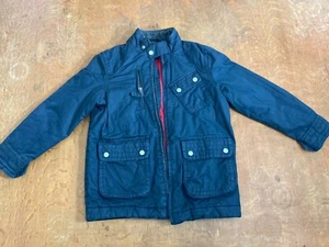 Gap kids Boys Black Waxed Cotton Jacket, YS, EUC - Picture 1 of 6