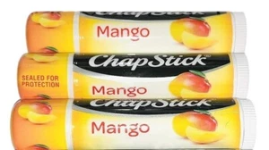 ChapStick Mango Lip Balm 3-Pack Moisturizing Cruelty & Paraben-Free 0.15 Oz Each - Picture 1 of 1