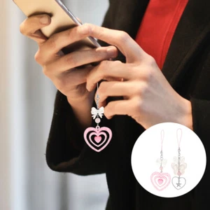  2 Pcs Love Bow Mobile Phone Chain Cute Accessories Charm Strap for Women - Zdjęcie 1 z 12