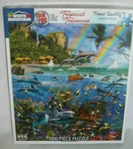White Mountain "Tropical Treasures" 1000 piece jigsaw puzzle - Picture 1 of 1