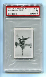 1932 Bulgaria Sport 193 Sonja Henie PSA 7 Nr Mint Olympics Figure Skating Norway - Picture 1 of 2