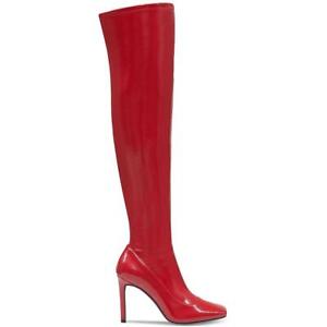 INC Womens Keenah Patent Square Toe Thigh-High Boots Shoes BHFO 4853