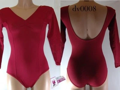BODY DANZA CON MANICA A 3/4 E CON FIANCHINI DV0008 DANZA CLASSICA ETOILE TEATRO - Immagine 1 di 3