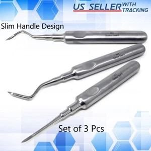 EDELSTAHL CE DENTAL HEIDBRINK WURZELSPITZE PICKS AUFZÜGE RECHTS LINKS GERADE - Bild 1 von 5