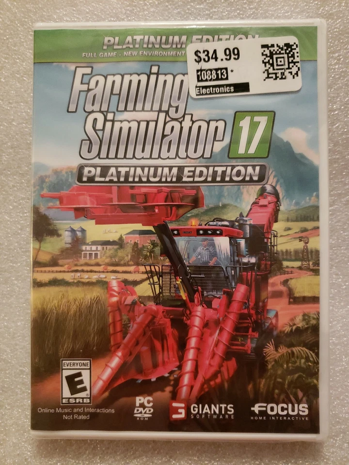 Farming Simulator 17: Platinum Edition (PC, 2017) SEALED NEW  - Image 1 of 1